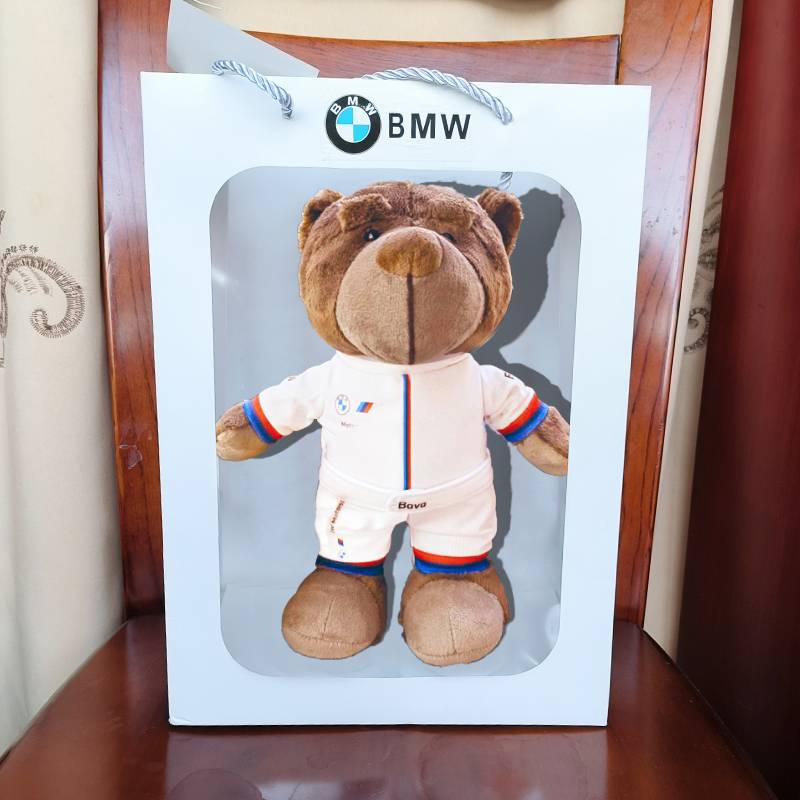 WHITE POLO BEAR + GIFT BAG